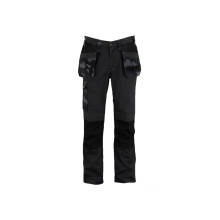 (Black Camouflage, Waist 36in Leg R, Multi Colour) Stanley Clothing Dixon Slim Fit Holster Trousers