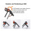 Folding Tripod for  Osmo Pocket 4/3 Magnetic Foldable Selfie Stick Hook Stand for Desktop Video 8