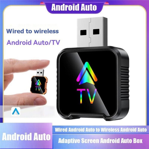 Android Auto Box Wired Android Auto to Wireless Android Auto/TV  AI Box  5.0 WiFi Adaptive Screen 1
