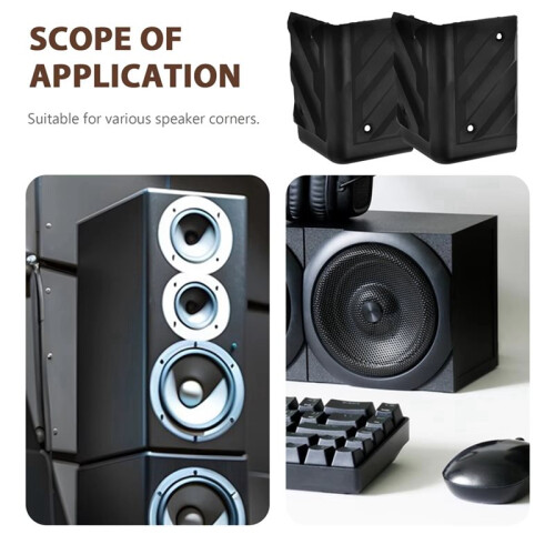 16 Protections D'Angle Décoratives pour Caissons D'Enceintes, Amplificateurs de Sonorisation et Racks Audio 2