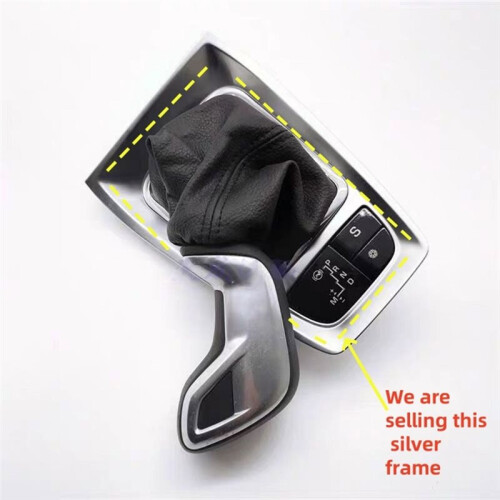 9803626477 for  C5 Car Shift Silver Panel Frame Gear Lever Gear Frame Dust Cover Silver Outer Frame 2