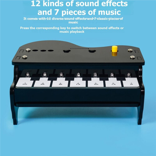 Electronic Piano DIY Kit Circuit Board Soldering Practice Graphical Programming Learning Assembly Kit with Downloader 2
