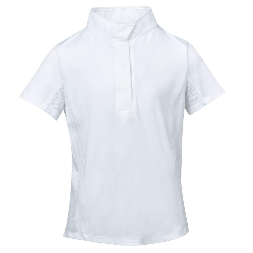Dublin (8 Years, White) Childrens/Kids Ria Short-Sleeved Competition Shirt