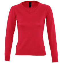 (XL, Red) SOLS Womens/Ladies Galaxy V Neck Sweater