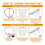 2Pcs Rubber Fishing Net Replacement Netting Without Handle Fly Fish Landing  Bag Foldable Rubber Mesh White 4