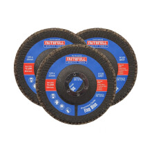 Faithfull Aluminium Oxide Flap Discs