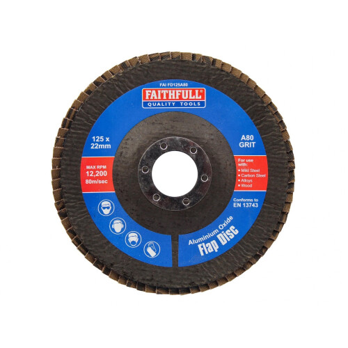 Faithfull Faithfull Aluminium Oxide Flap Discs