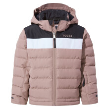 (12-13 Years, Faded Pink/Black) TOG24 Childrens/Kids Swift Padded Ski Jacket