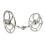 (135mm, Silver) Whitaker Twisted Bar Horse Universal Bit 1