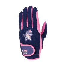 (XL, Pink) Little Rider Childrens/Kids I Love My Pony Riding Gloves