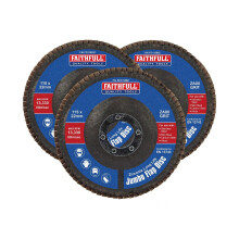 Faithfull Zirconia Abrasive Jumbo Flap Discs