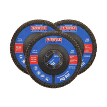 Faithfull Aluminium Oxide Flap Discs