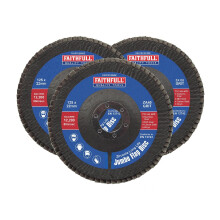 Faithfull Zirconia Abrasive Jumbo Flap Discs