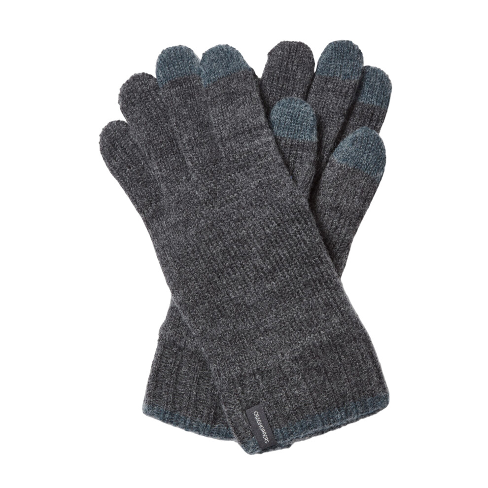 Craghoppers (M-L, Pepper) Unisex Adult Gallus Gloves Black
