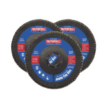 Faithfull Zirconia Abrasive Jumbo Flap Discs