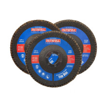 Faithfull Aluminium Oxide Flap Discs