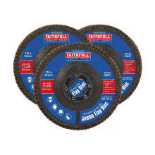 Faithfull Zirconia Abrasive Jumbo Flap Discs