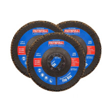 Faithfull Aluminium Oxide Flap Discs