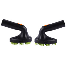 2X Pet Grooming Brush Loose Puppy Hair Cat Dog Fur Vacuum Cleaner Nozzle Cleaning Black + Green
