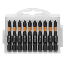 10 Pezzi 50 mm PH2 Set di Punte A Croce Magnetiche A Croce Phillips Impact Batch Durezza Punte per Cacciavite Cacciavite Utensile Manuale