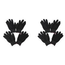 4 Pair of Antistatic Nylon Work Gloves Nylon Gloves, Black