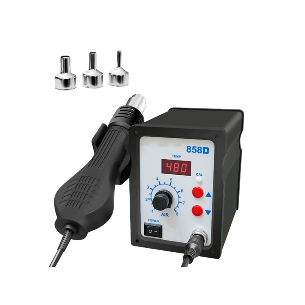 700W 858D Hot Air Gun Bga Soldering Rework Station Blower Hairdryer Soldering Heat Gun Smd Smt Welding Repair Uk Plug 4712545335405