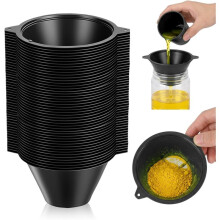 100 Szt. Filtrów do Farby, 100 mm, Plastikowe Sitko do Farby z Drobną Siatką Nylonową, Wielokrotnego Użytku, Przemysłowy Filtr Nylonowy do Oleju