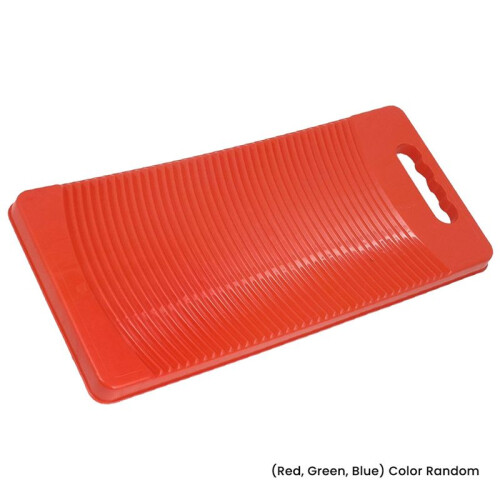 3X Plastic Rectangle Washboard Wash Clothes Board 50cm Long Red, Green,  Random 1