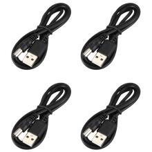 4X USB Cable 5.5mm / 2.1mm 5V   Jack Power Cable (Black, 102CM)