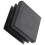 800pcs Plastic Square Tube Inserts End Blanking Caps 20mm X 20mm Black 2