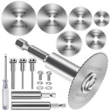Cutting Wheel for Drill,Rotary Tool Cutting Discs 1/4In Round Shank,2pc 1/8In Round Shank,for Cutting PVC Pipe WoodMetal