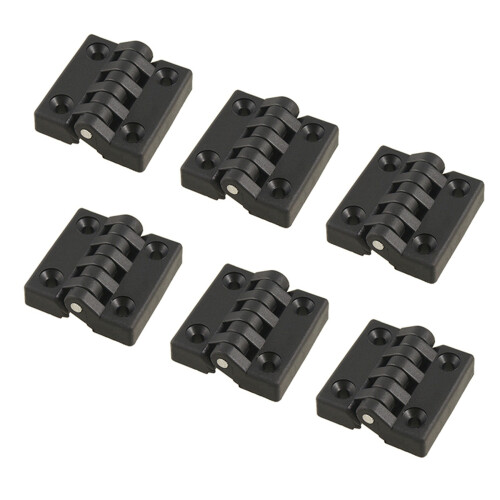 6X Hinge for Barrier,  Bearing, Plastic, Robust, 40 x 40 mm