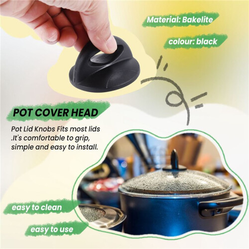 Universal Pot Lid Replacement Knobs, Heat Resistant Pan Lid Holding Handles (1 Pack), Small 1