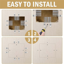 12er-Pack Trockenbau-Reparaturclips mit Schrauben, Wandreparaturclips für 1/2-Zoll-Wandreparaturen
