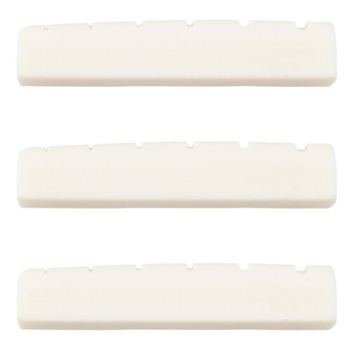 3X Guitar Guitar Bridge Ivory Bone Bone Nut Saddle Acoustic Bridge Saddle
