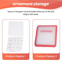 Caja de Almacenamiento Adornos, Almacenamiento Bolas Navidad, Organizador Decoraciones para áRboles Navidad, Almacenamiento Adornos, Caja de