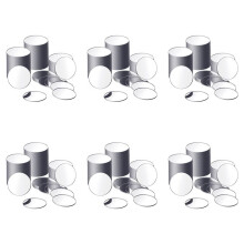 150 Pieces Acrylic Size Round Mirror Adhesive Small Round Mirror Mirror Tiles for Crafts (4 Inch in Diameter)