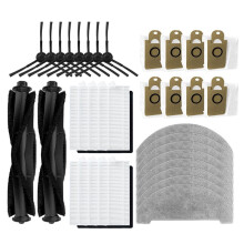 Compatible for ( Neabot NoMo N2, Imou L11 Pro, Q6 Pro ) Main Side Brush Filter Robot Vacuums Accessories(34pcs)