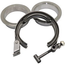 Abrazadera de Banda en V de Liberación Rápida de Acero Inoxidable 304 para Coche de 5 Pulgadas, Kit de Abrazadera de Banda en V para Tubo de Escape