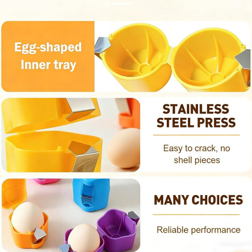 (Orange, -) 2 pack ανοιχτήρι κελύφους αυγού – ανοξείδωτο 304 εργαλείο σπασίματος 1