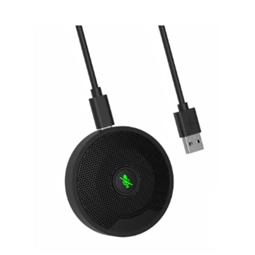Microfono per Conferenza USB UM10, Microfono A Condensatore Omnidirezionale A 360 per PC, per Videoconferenze, Giochi e Chat
