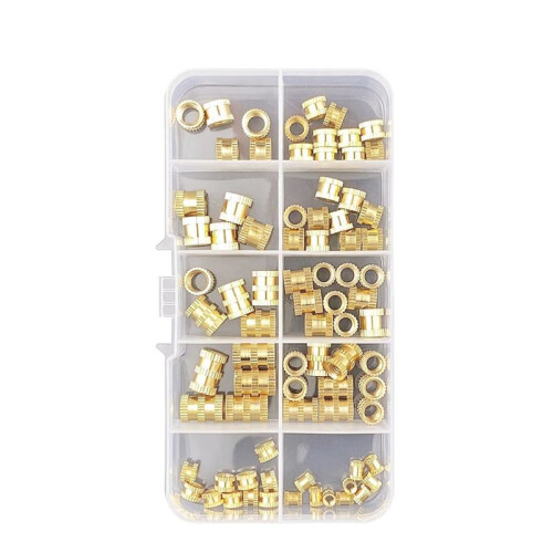M3 M4 M5 M6 Brass Heat Insert Nut Hot Melt Nutinsert Thread Knurled Double Twill Nuts 3D Printer Accessories B
