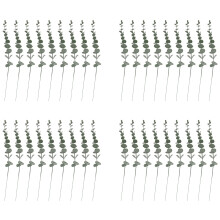 36Pcs Eucalyptus Stems Decor Artificial Eucalyptus Leaves Faux Branches for Wedding Centerpiece Flower Floral Home Decor