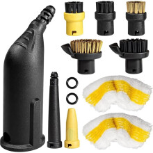Kit D'Accessoires de 10 Pièces pour Nettoyeurs Vapeur pour (SC1, SC2, SC3, SC4, SC5) - Kit de Brosses pour Nettoyeur Vapeur