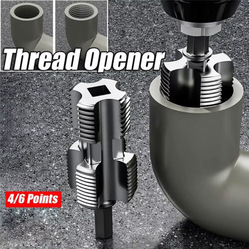 4 Points 6 Points Water Pipe Inner Hole Opener Electric Drill Hexagonal Universal Water Pipe Tapping Tool 2