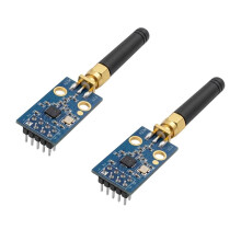 2Pcs CC1101 Module with SMA Antenna Long Range Data Transmission Board SPI Low Power Communication Module
