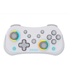 Multi-Functional Wireless Game Gamepad with RGB Lights and Hall Rocker, Support Burst Function Game Machine