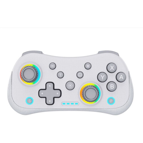 Multi-Functional Wireless Game  Gamepad with RGB Lights and Hall Rocker, Support Burst Function Game Machine