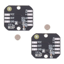 2 Stuks MT6701 Magnetische Encodermodule PWM/I2c Borstelloze Motor-Encoder ABZ-Modus 1024 Lijnen Vervangt AS5600-Module