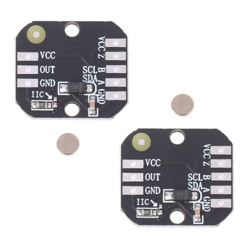 2 Stuks MT6701 Magnetische Encodermodule PWM/I2c Borstelloze Motor-Encoder ABZ-Modus 1024 Lijnen Vervangt AS5600-Module